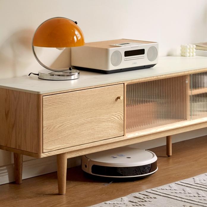 Lissio Sintered stone solid wood TV cabinet