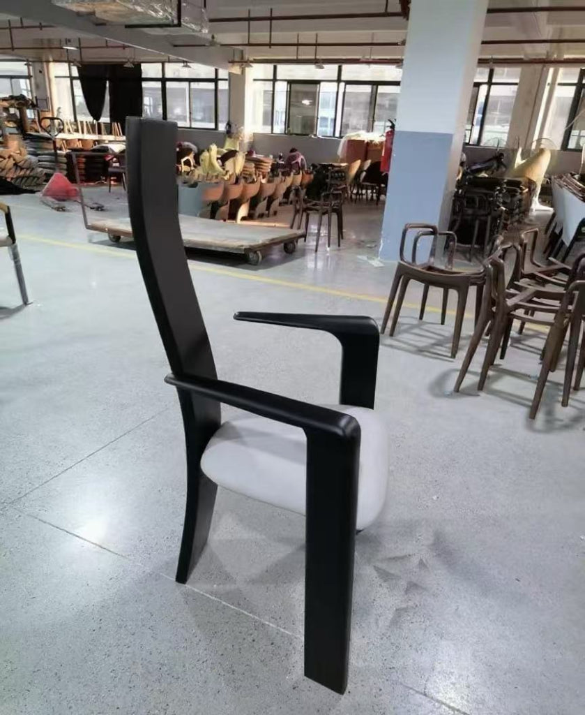 Gavriel 2pcs ash wood leather dining chairs