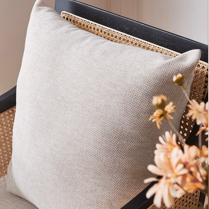 Cubaro Ash wood natural rattan accent chair