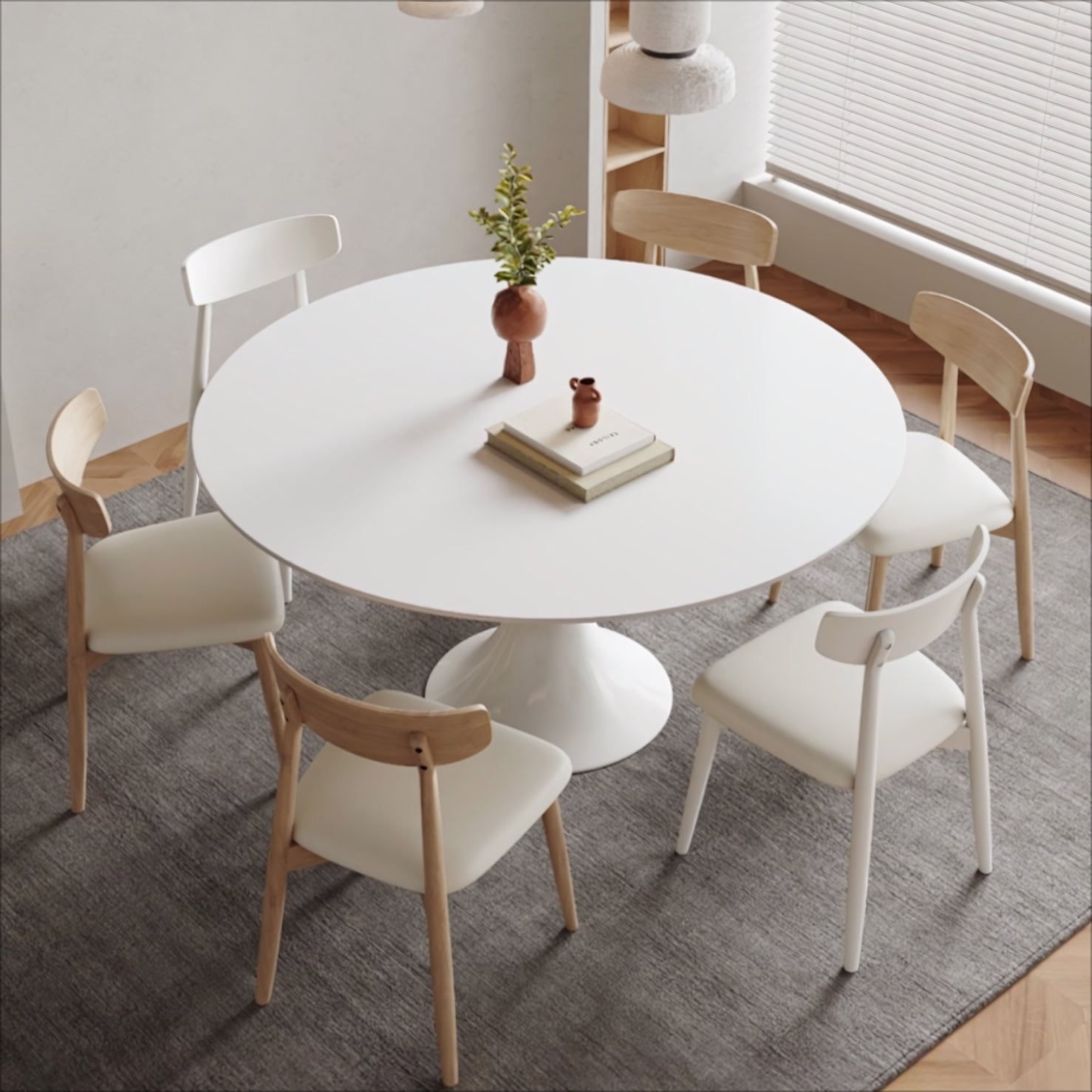 Cassiro Sintered stone round dining table
