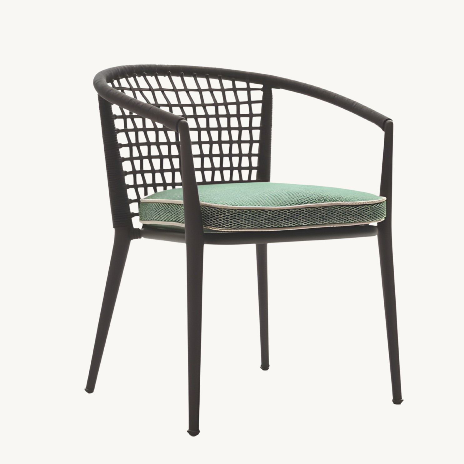 Halinb Braided rope outdoor dining chair-A