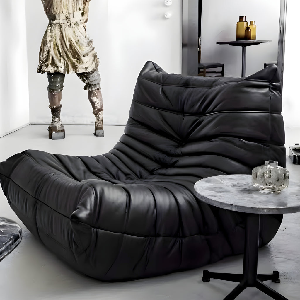 Likuro Wrinkled body fitted single sofa-A