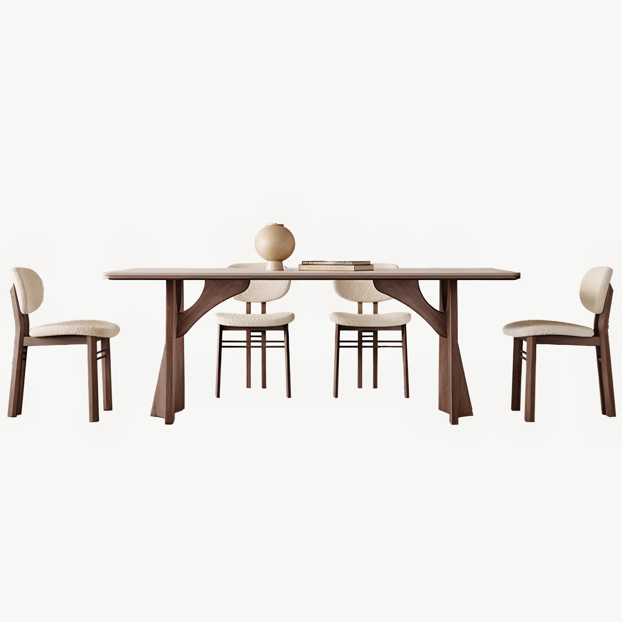 Yaleo Sintered stone rectangular dining set-A