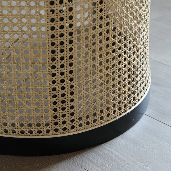 Tiriso Ash wood natural rattan shelf