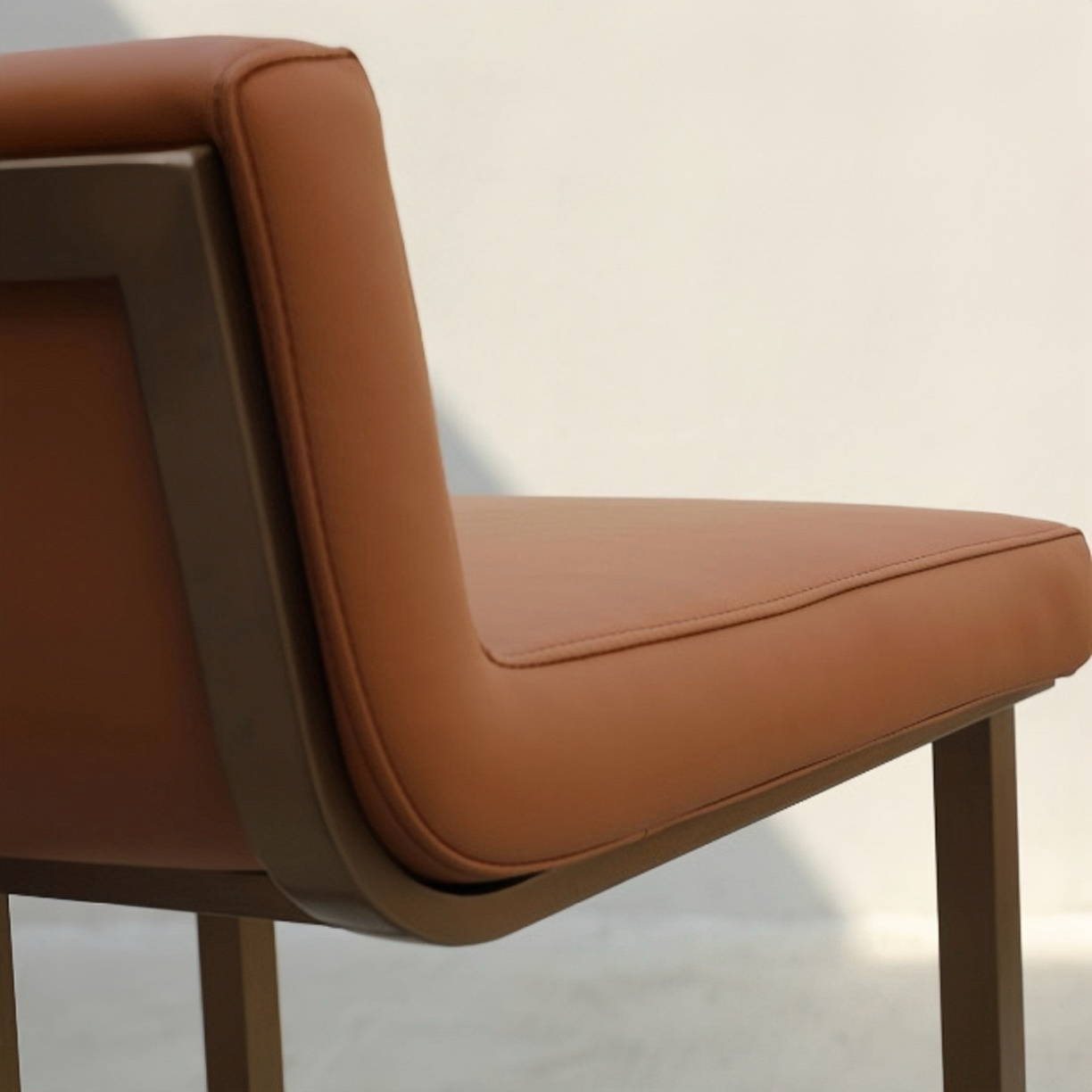 Dusha Aluminum leather outdoor bar stool