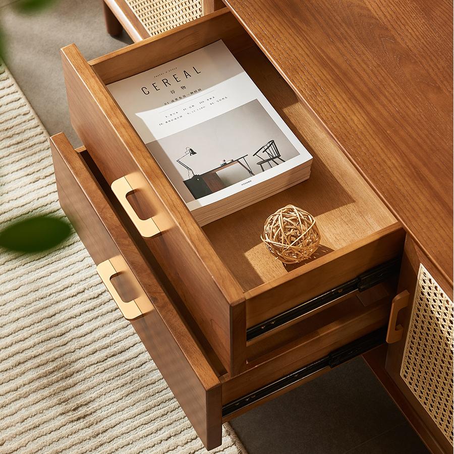 Altrix Solid wood TV cabinet