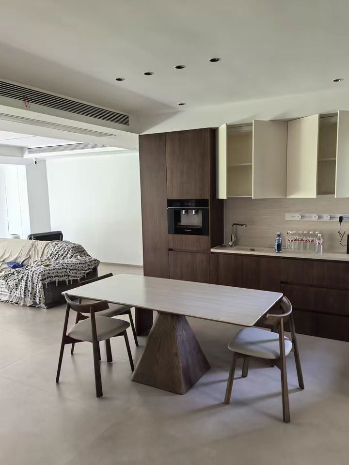 Padiar Sintered stone solid wood rectangular dining table-A