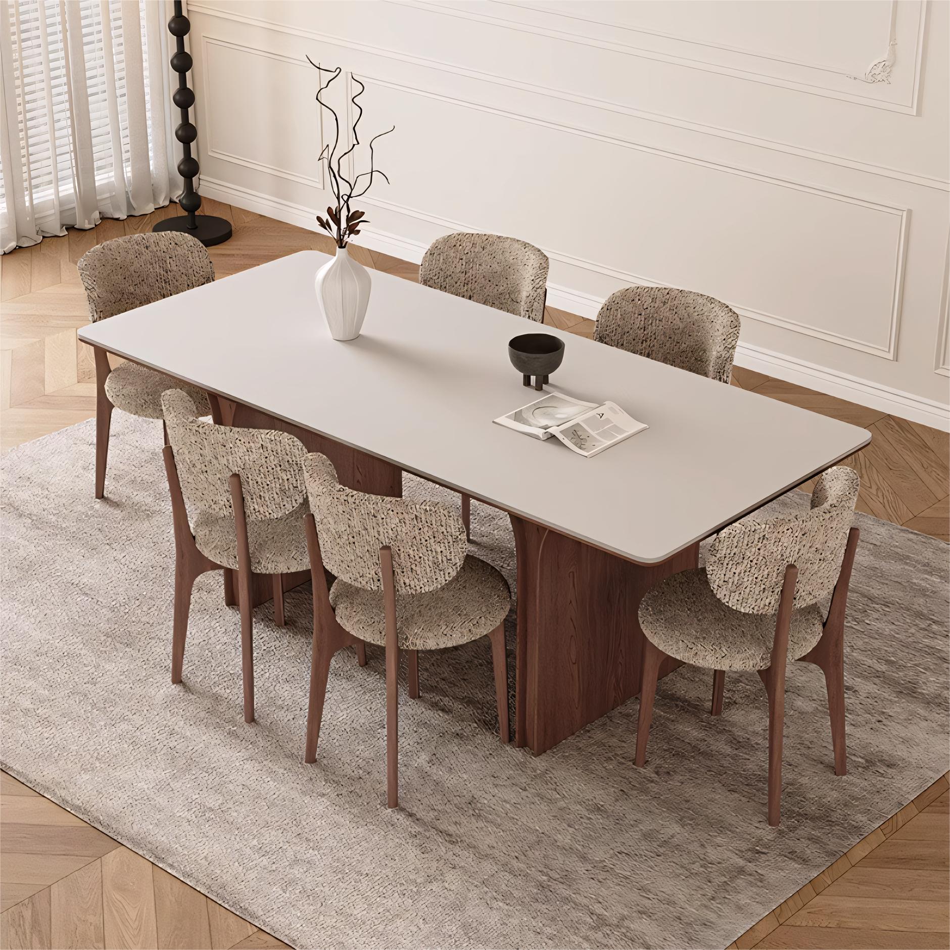 Fulozo Sintered stone rectangular dining table