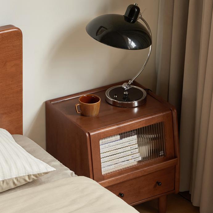 Kizzo 2pcs solid wood nightstands