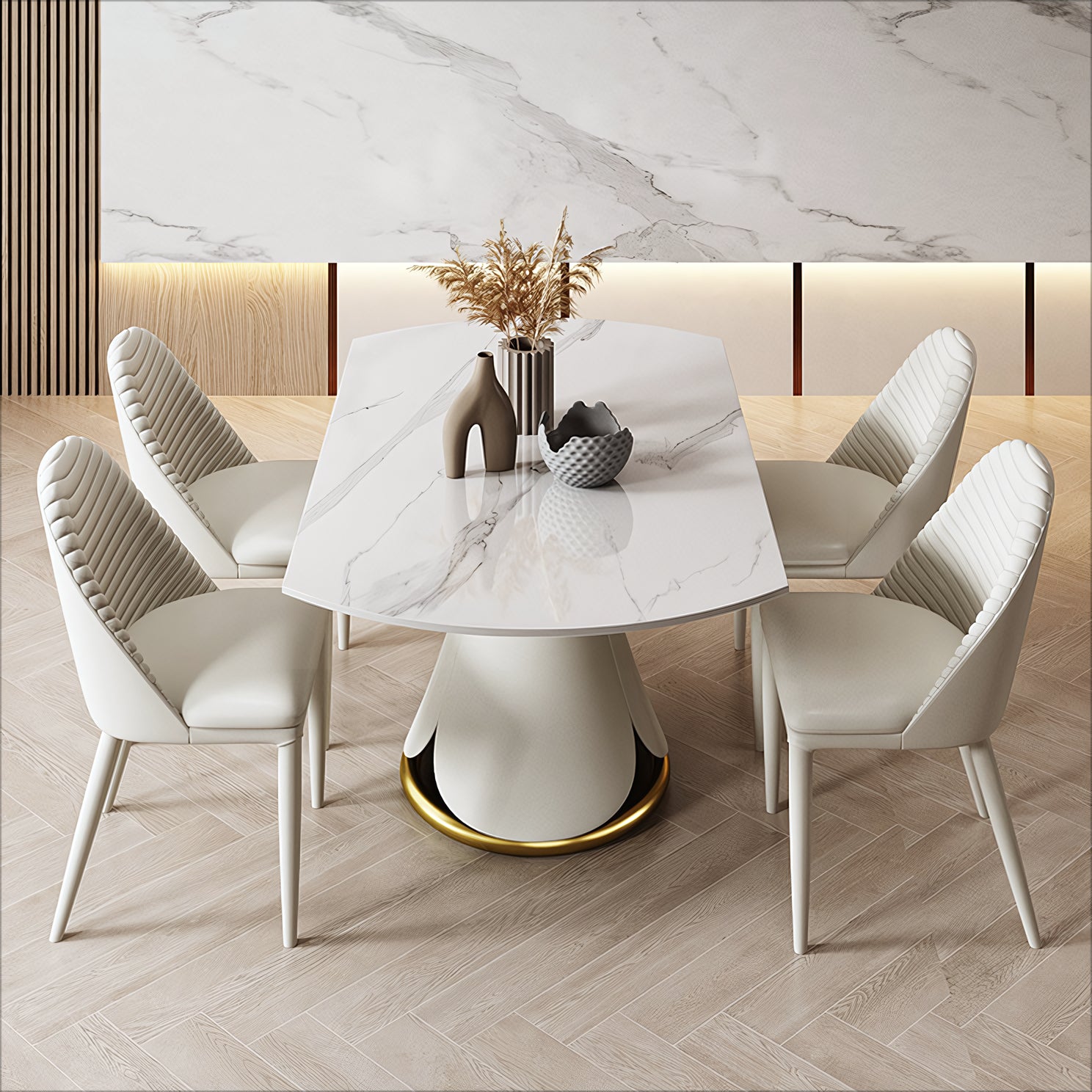 Jeffa Rotating and extendable round dining table