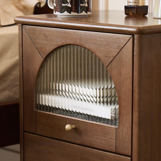 Ovea 2pcs solid wood nightstands