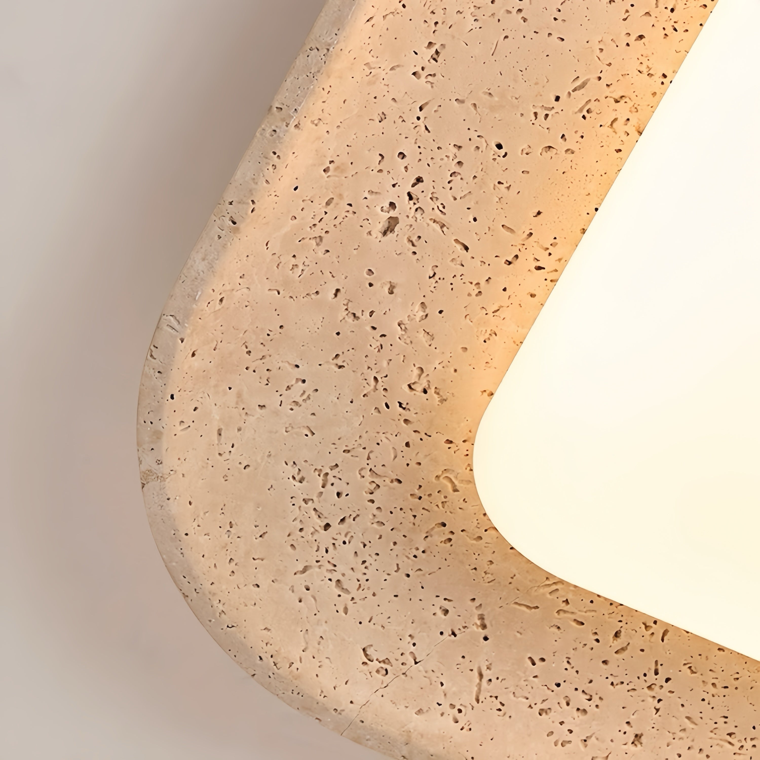 Danas Beige travertine ceiling light
