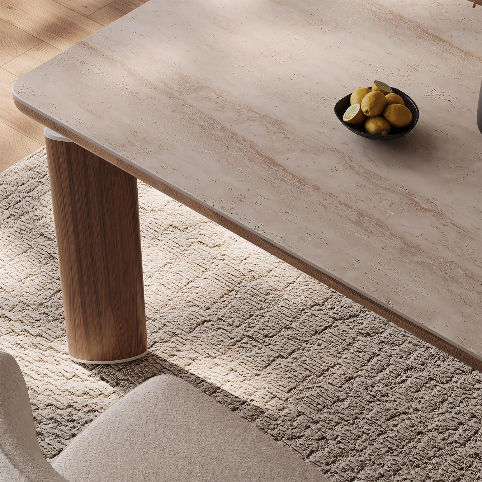 Fecello Sintered stone rectangular dining table