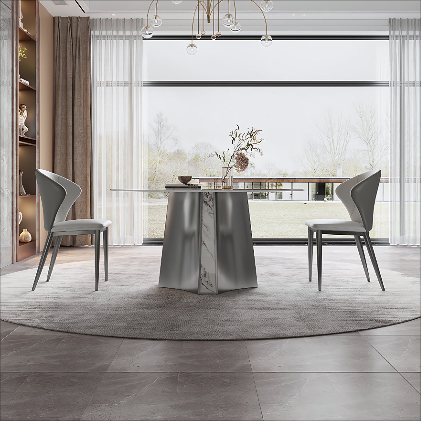 Yuctor Sintered stone round dining table
