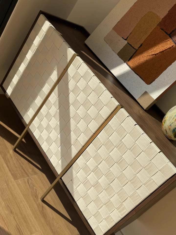 Pajis Wooden natural rattan sideboard