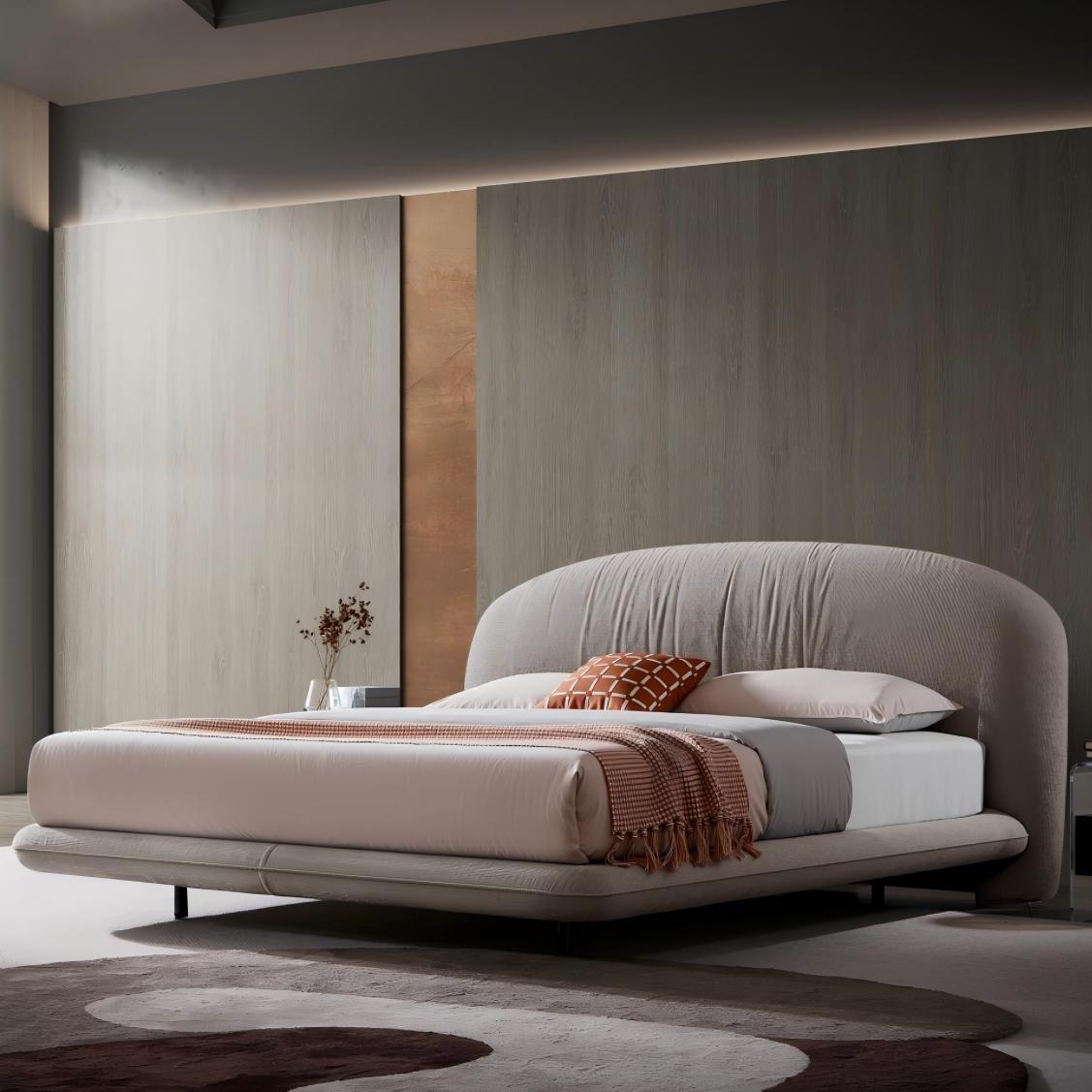 Tizano Fabric solid wood bed