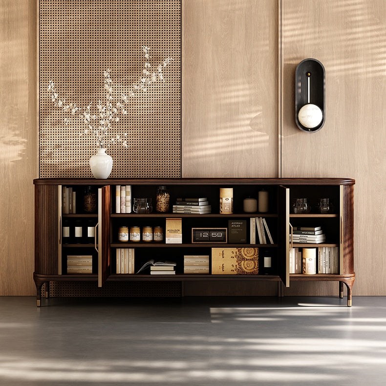 Faroli Natural rattan wooden sideboard-A