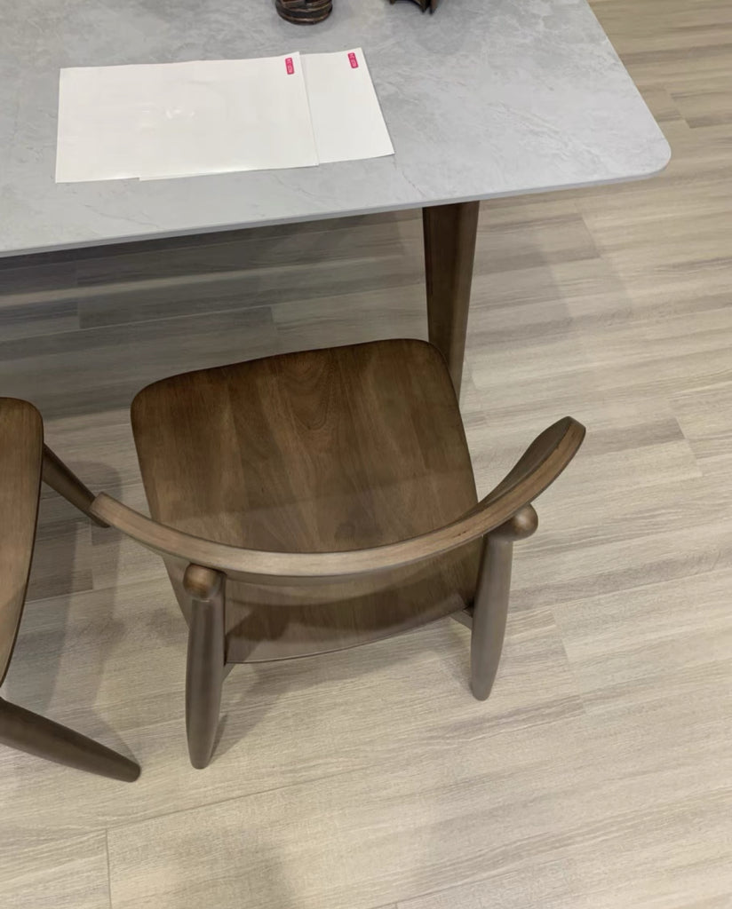 Geolip 2 pcs set-modern oak dining chair