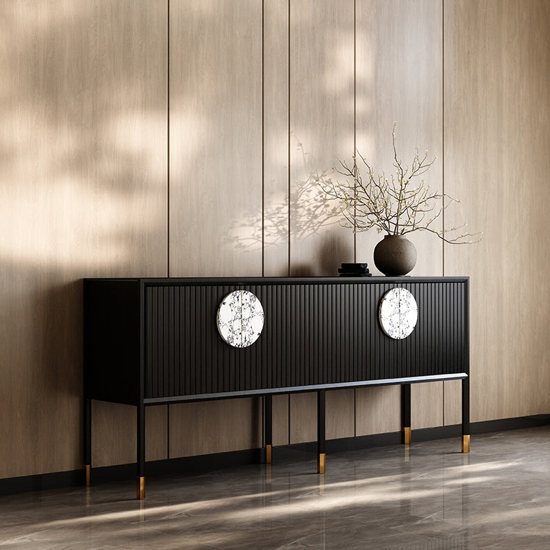 Melra Wooden marble sideboard-B