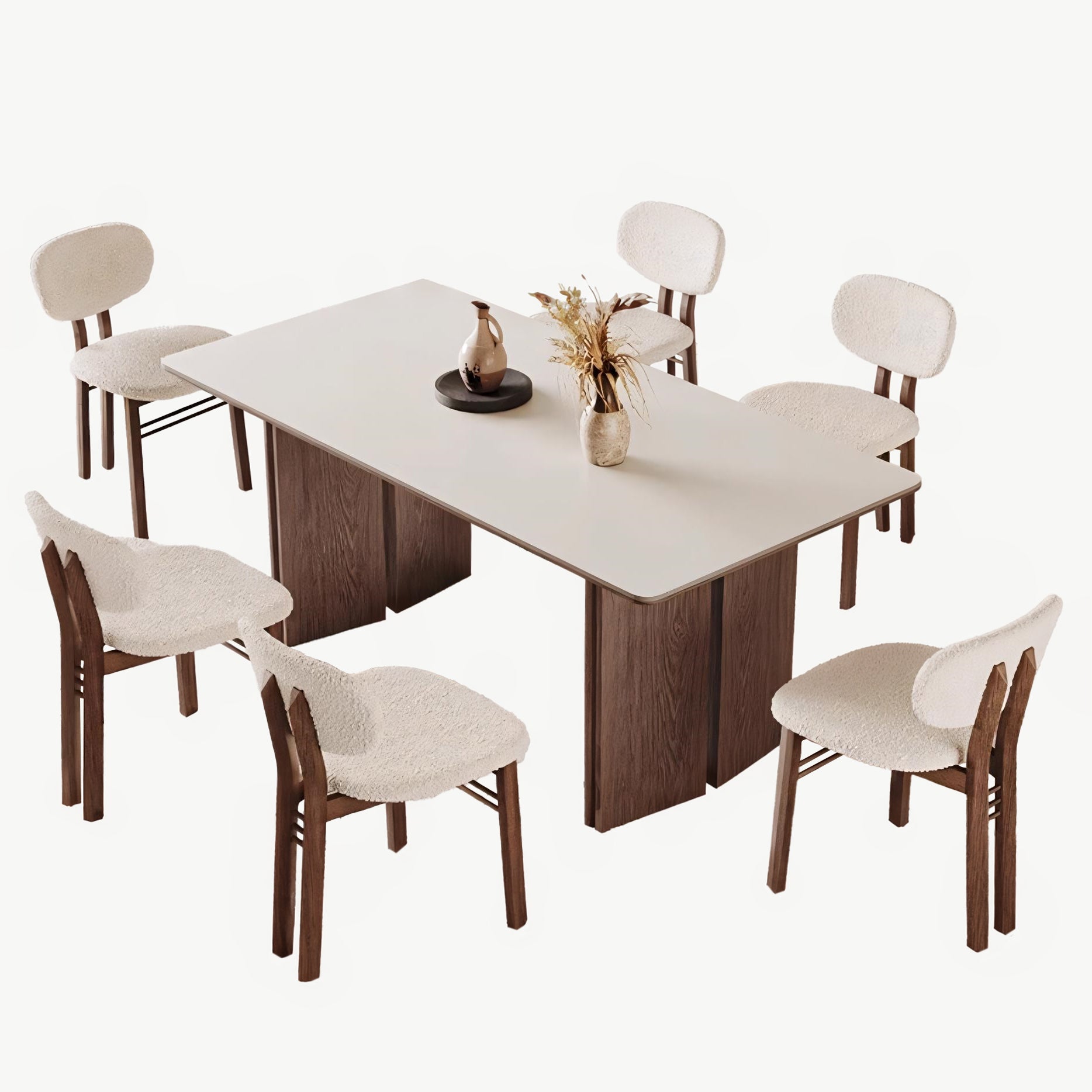 Duiba Sintered stone rectangular dining set