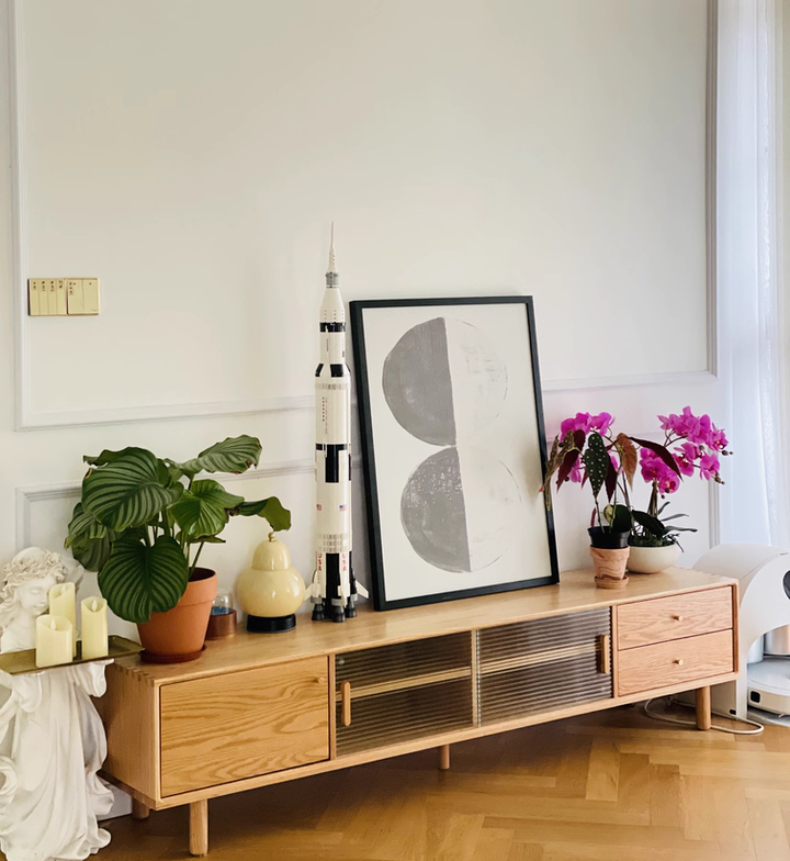 Bevra Solid wood TV cabinet