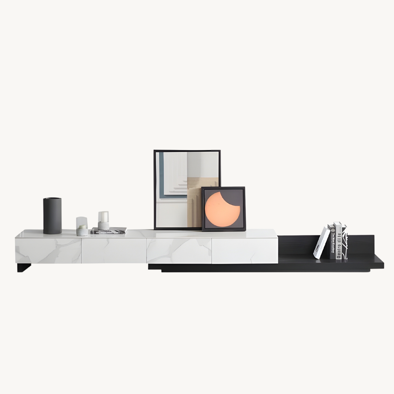 Fortave Retractable minimalist TV cabinet