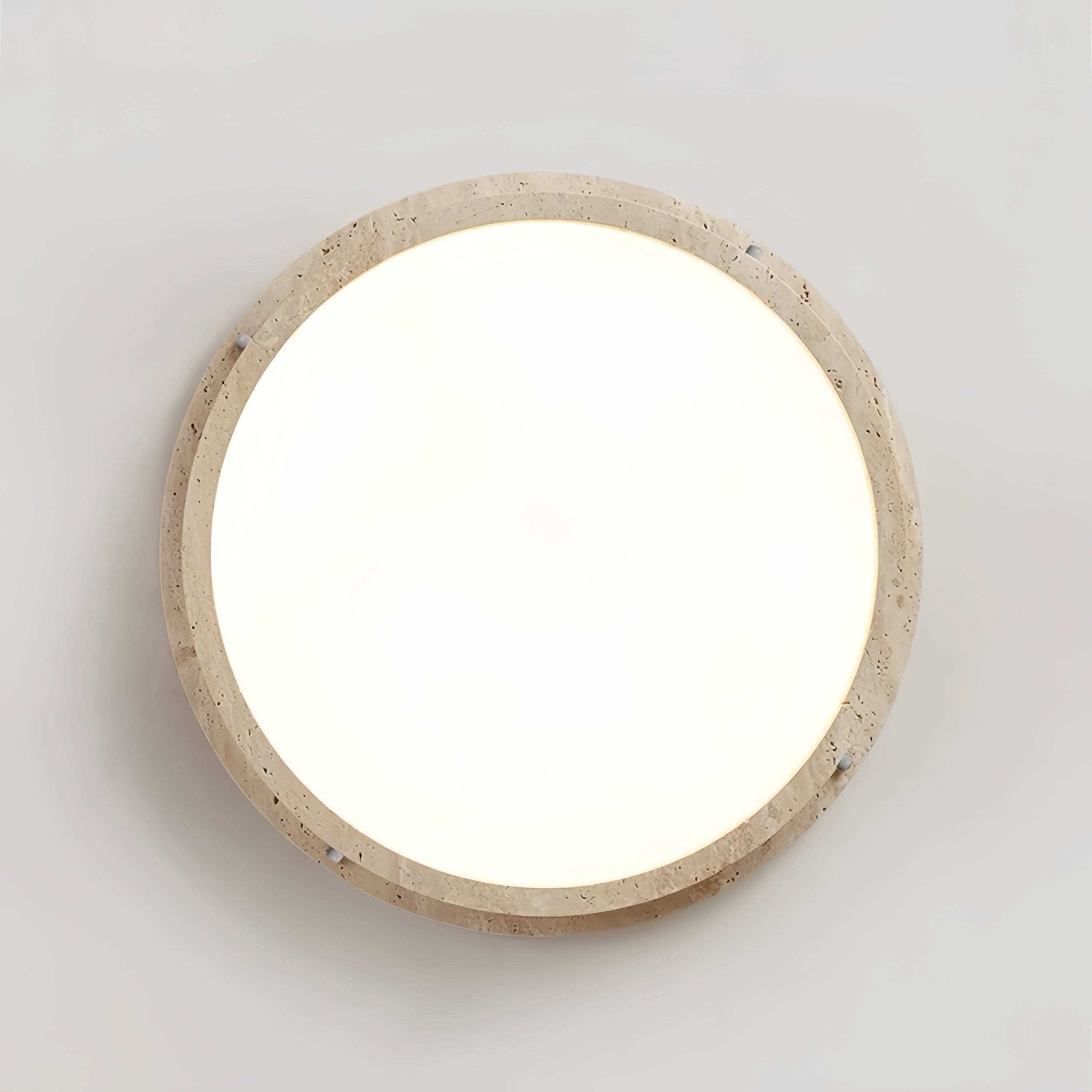 Isnie Beige travertine ceiling light
