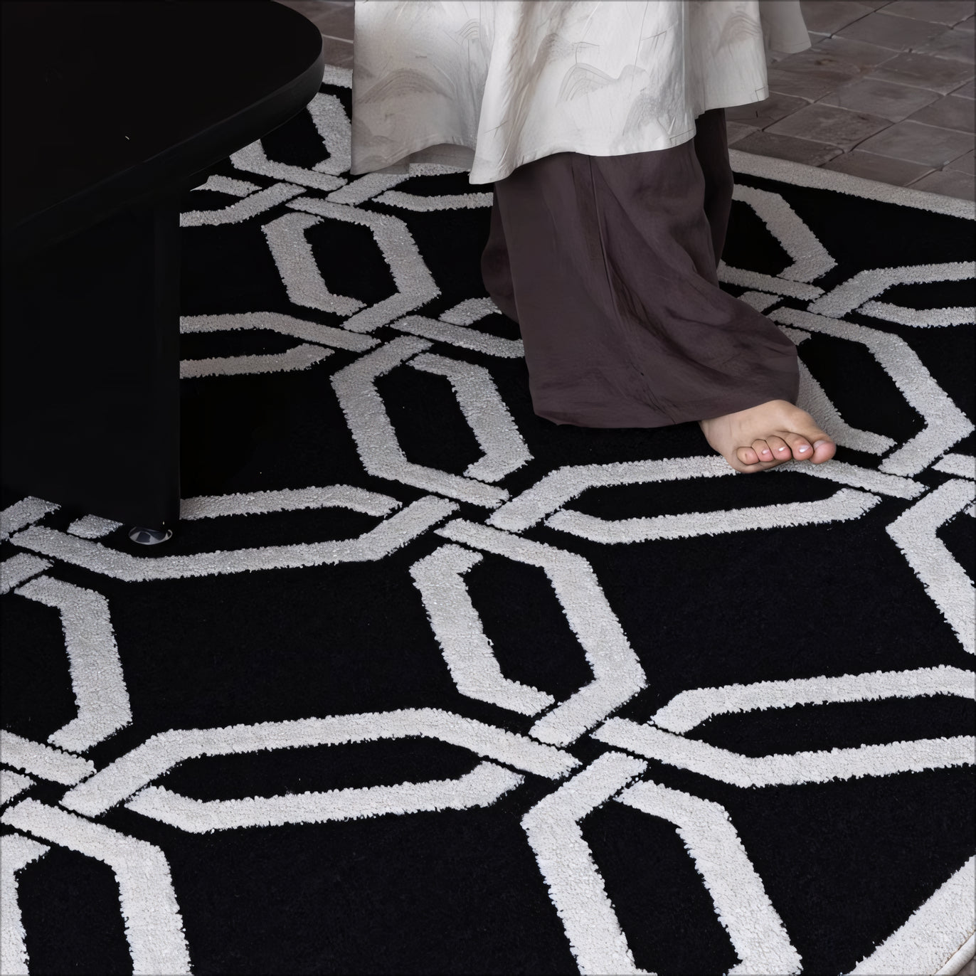 Seprina Natural seaweed fiber carpet rug