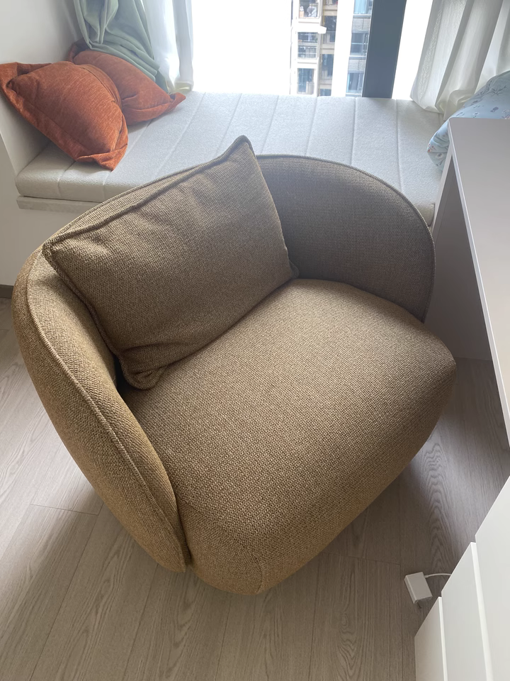 Zenarm 360° rotatable fabric single sofa