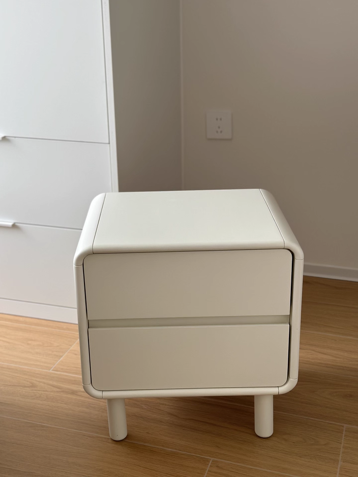 Tezi 2pcs solid wood nightstands