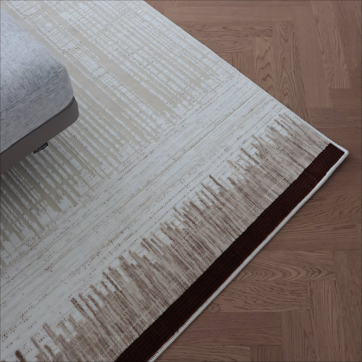 Xinase New Zealand wool striped carpet rug
