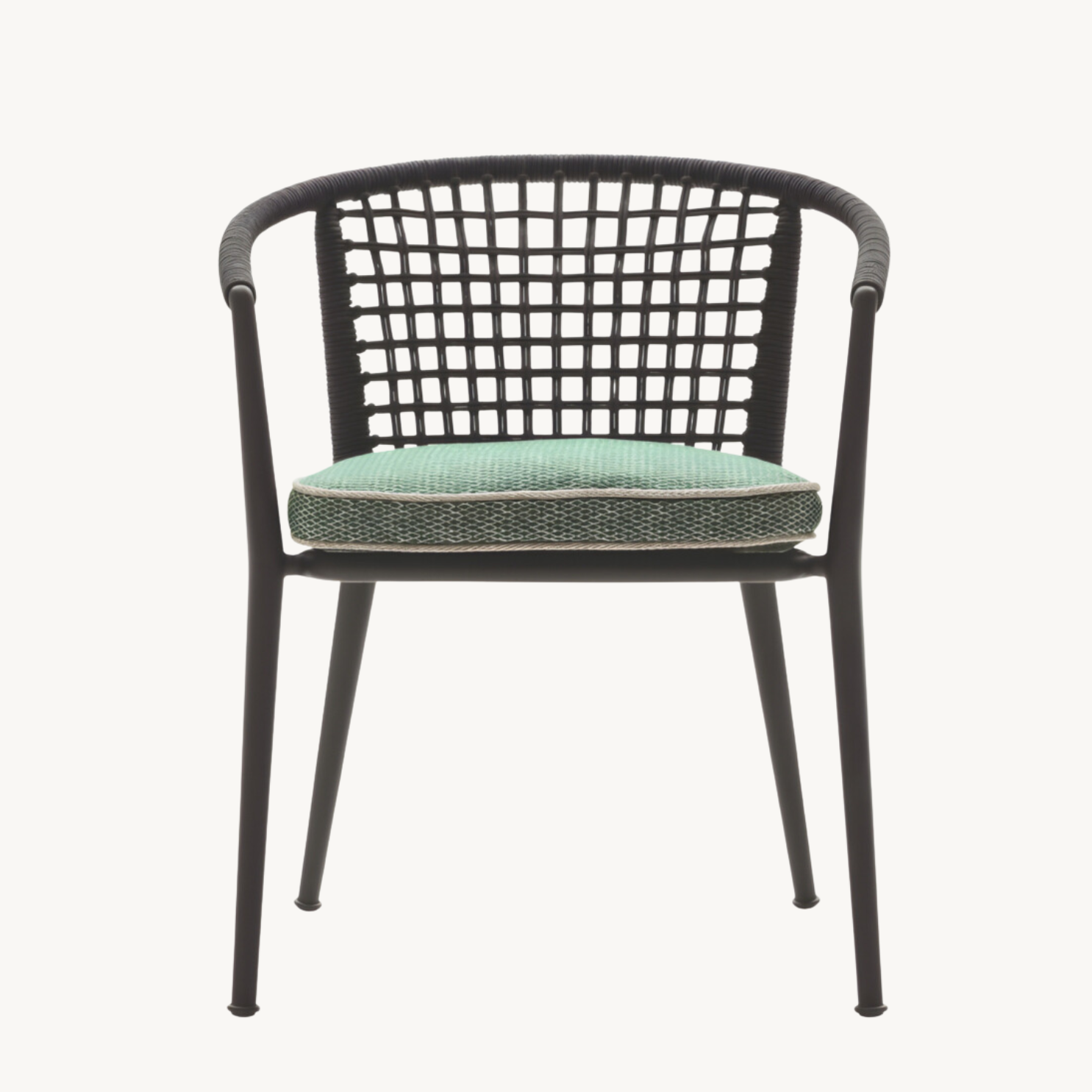 Halinb Braided rope outdoor dining chair-A