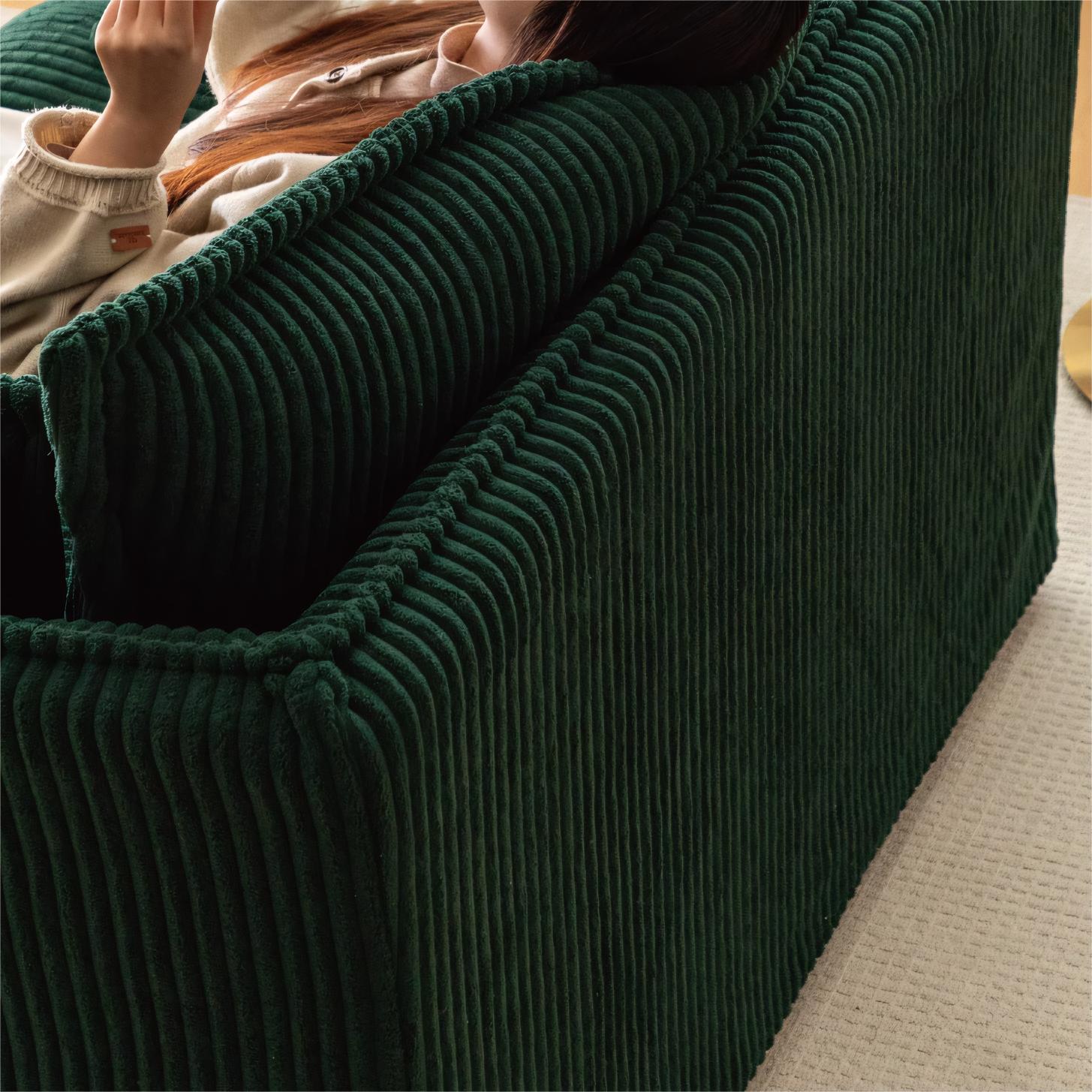 Elarem Washable fabric single sofa-A