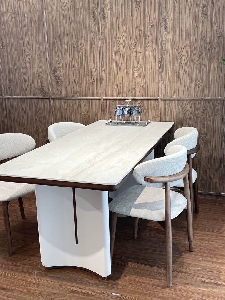 Shileay Sintered stone rectangular dining set