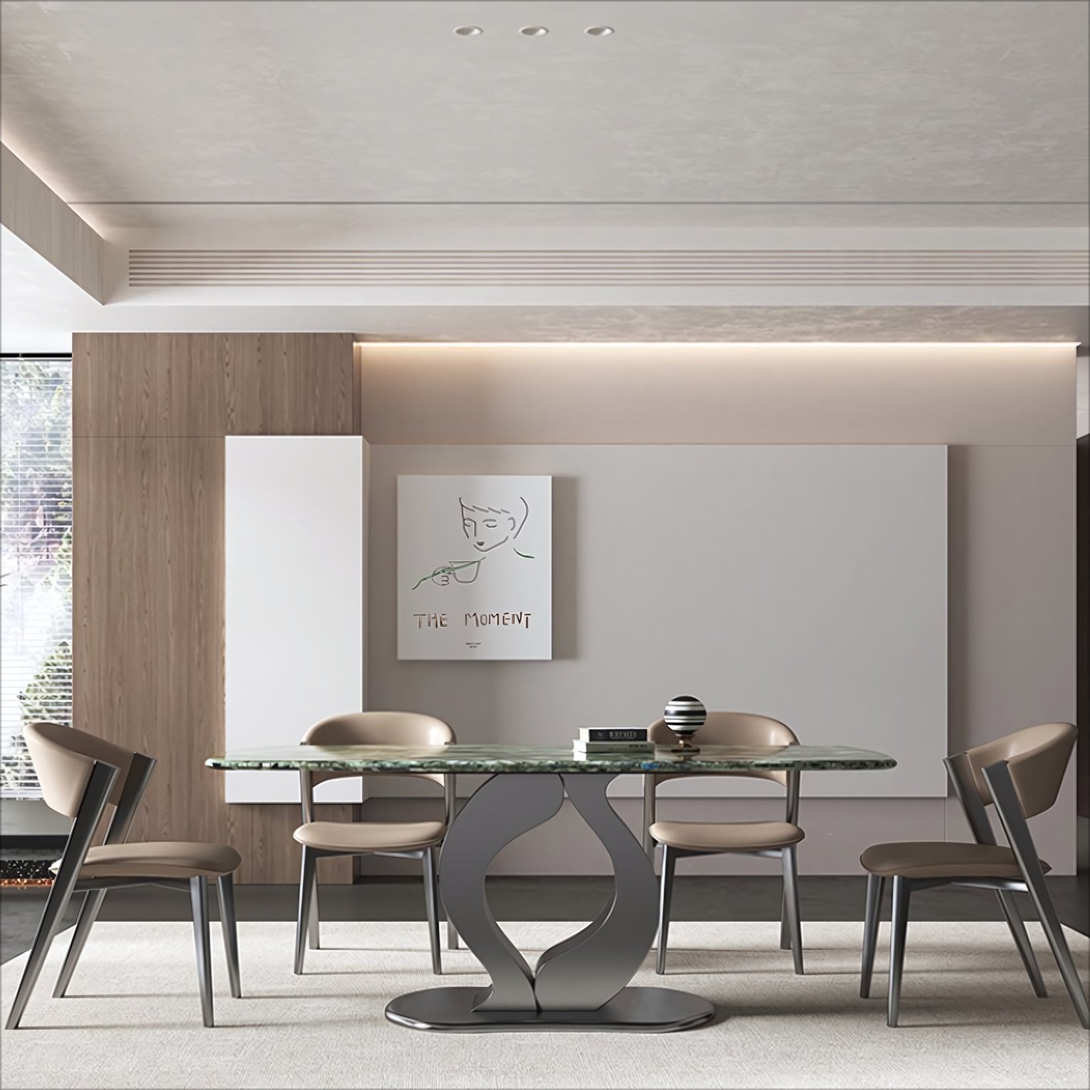 Ibelia 2 pcs set-modern dining chair