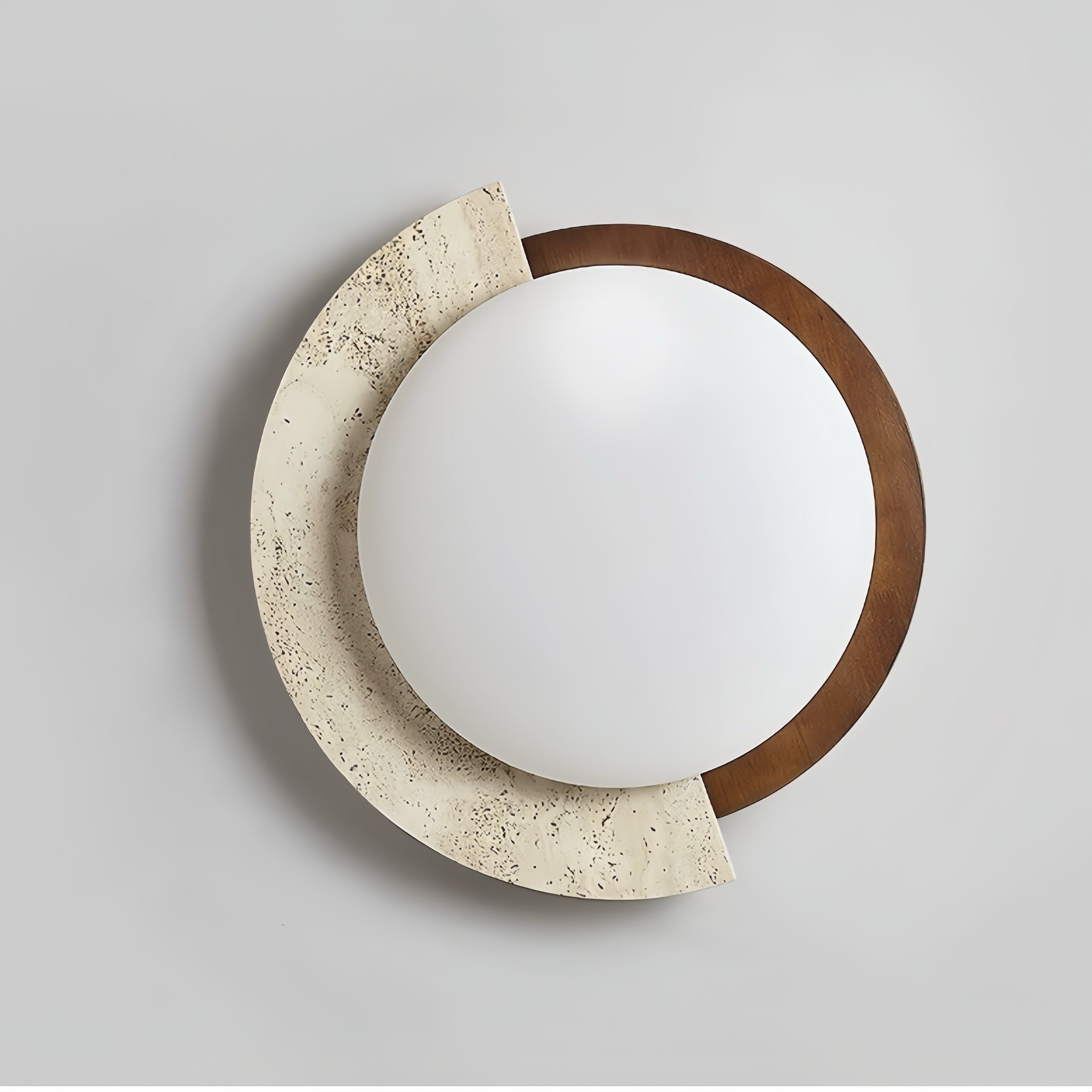 Yolandi Beige travertine ceiling light