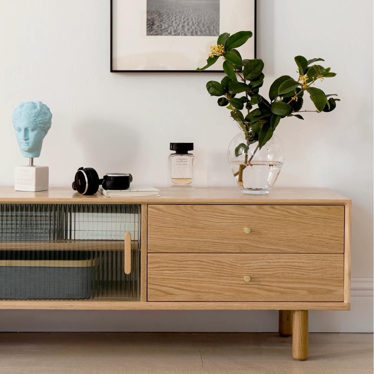 Bevra Solid wood TV cabinet