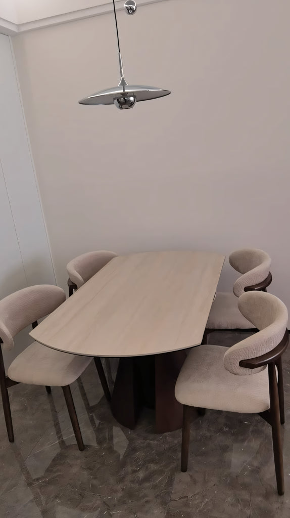 Uifaro Transformable sintered stone round dining set