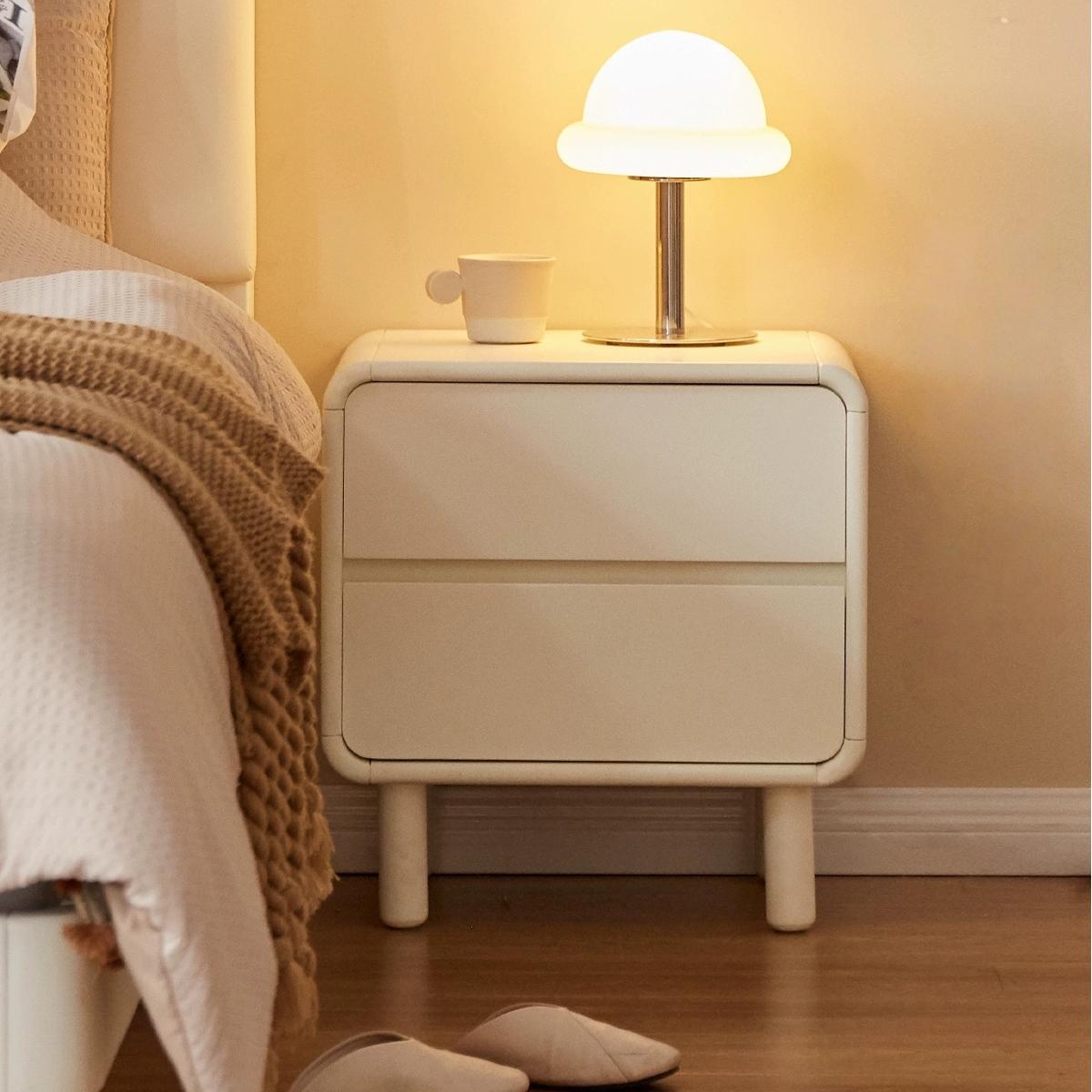 Tezi 2pcs solid wood nightstands