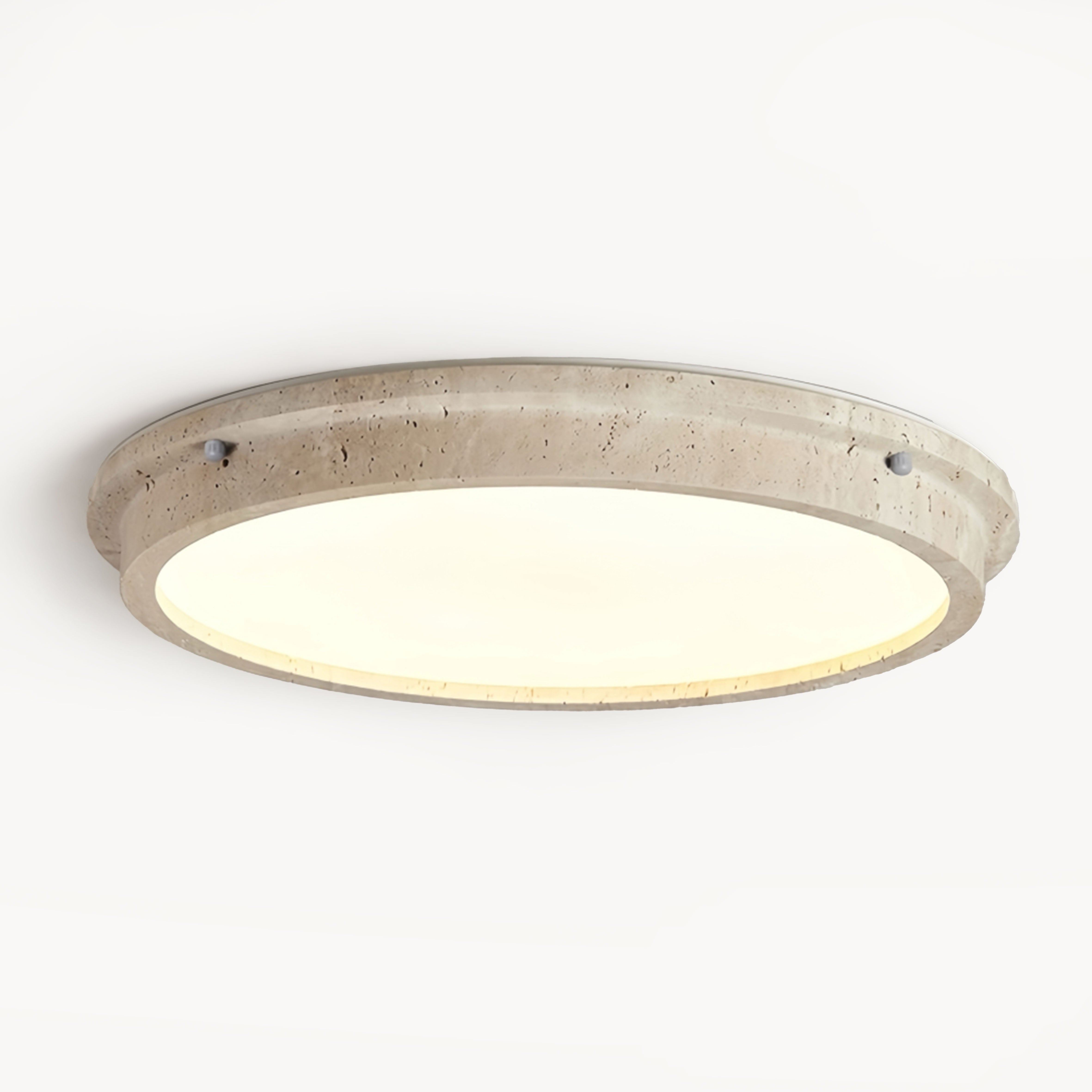 Isnie Beige travertine ceiling light