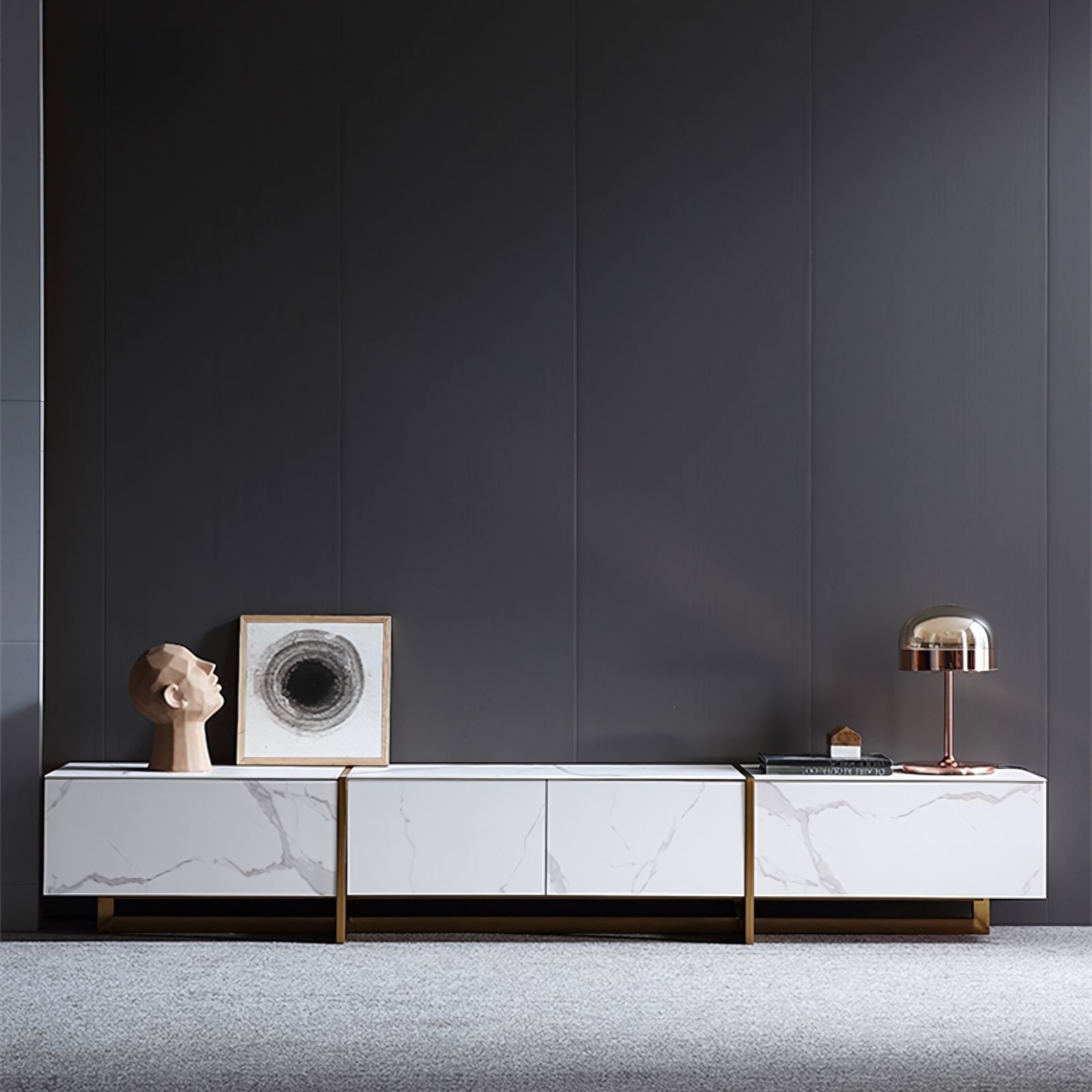 Erifort Modern sintered stone TV cabinet-A