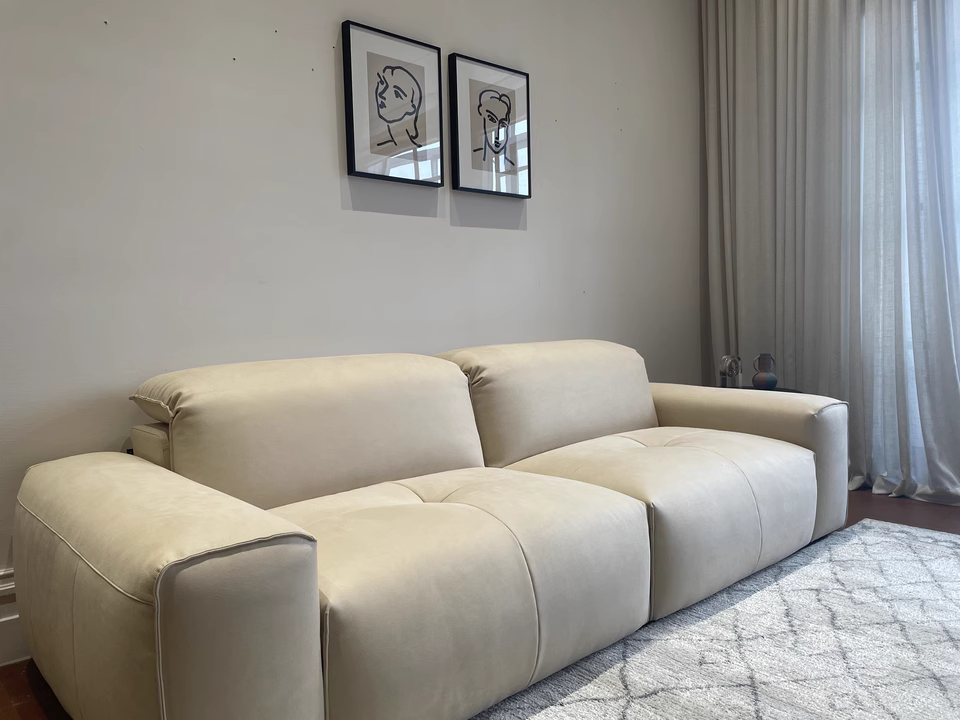 Sarop Fabric straight sofa