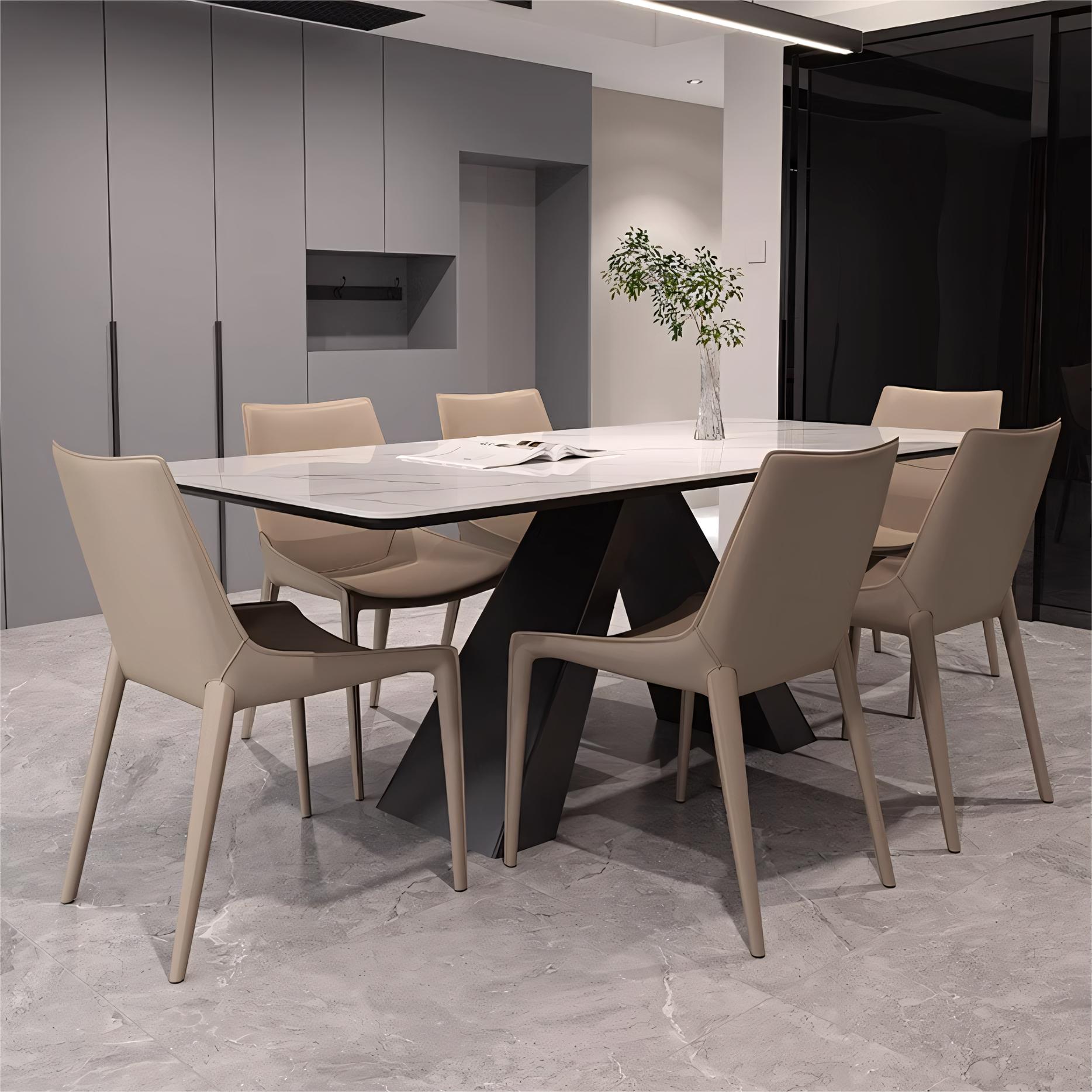 Gemar Sintered stone rectangular dining set