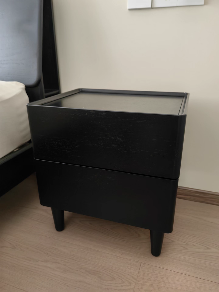 Cedarri 2pcs solid wood nightstands-A