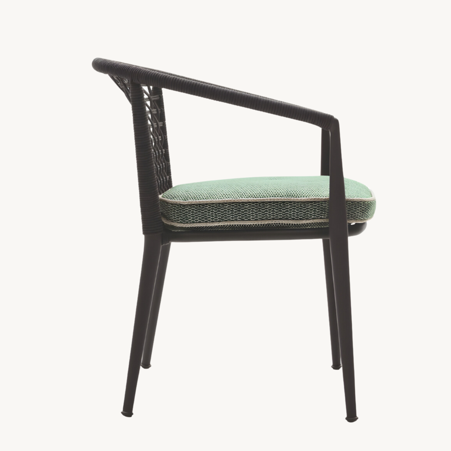 Halinb Braided rope outdoor dining chair-A