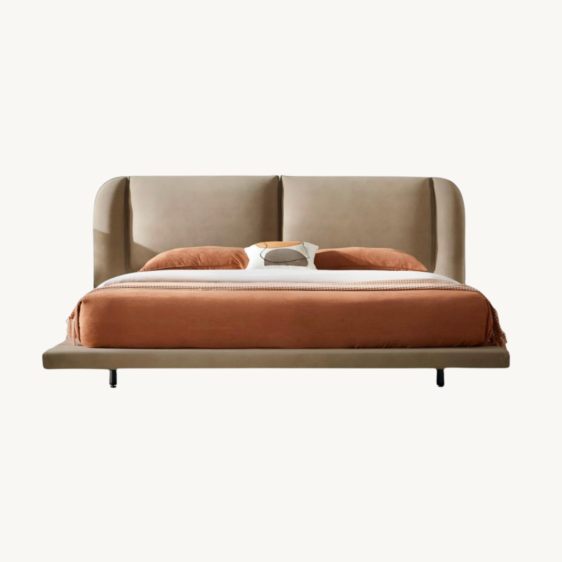 Lenosa Fabric solid wood bed