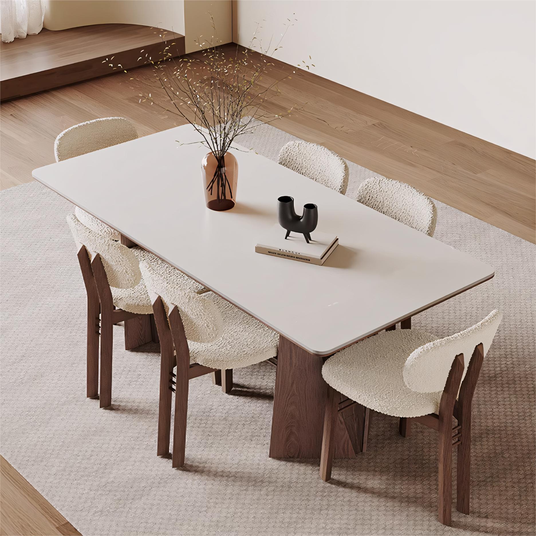 Bielo  Sintered stone rectangular dining set