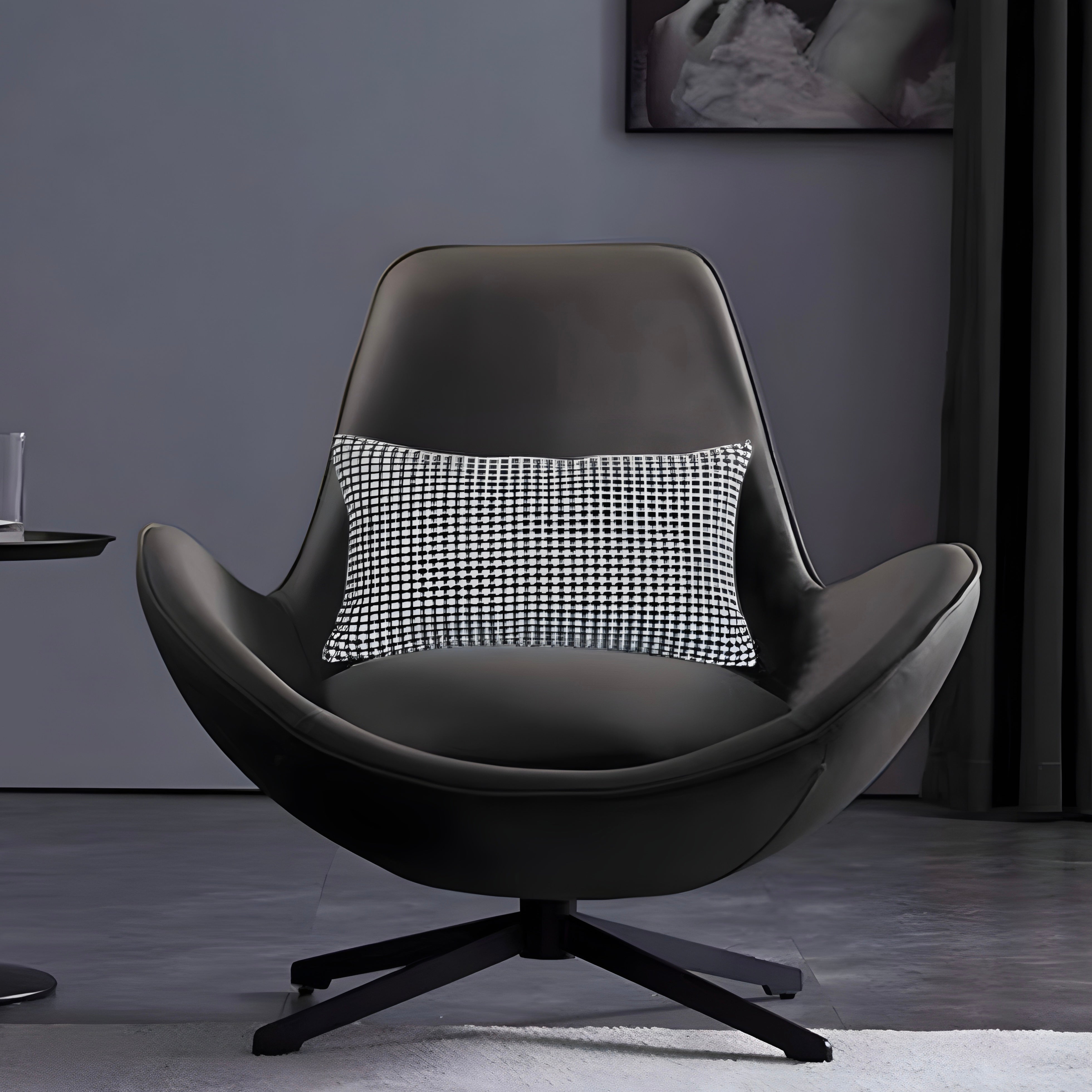 Filarine Leather accent chair