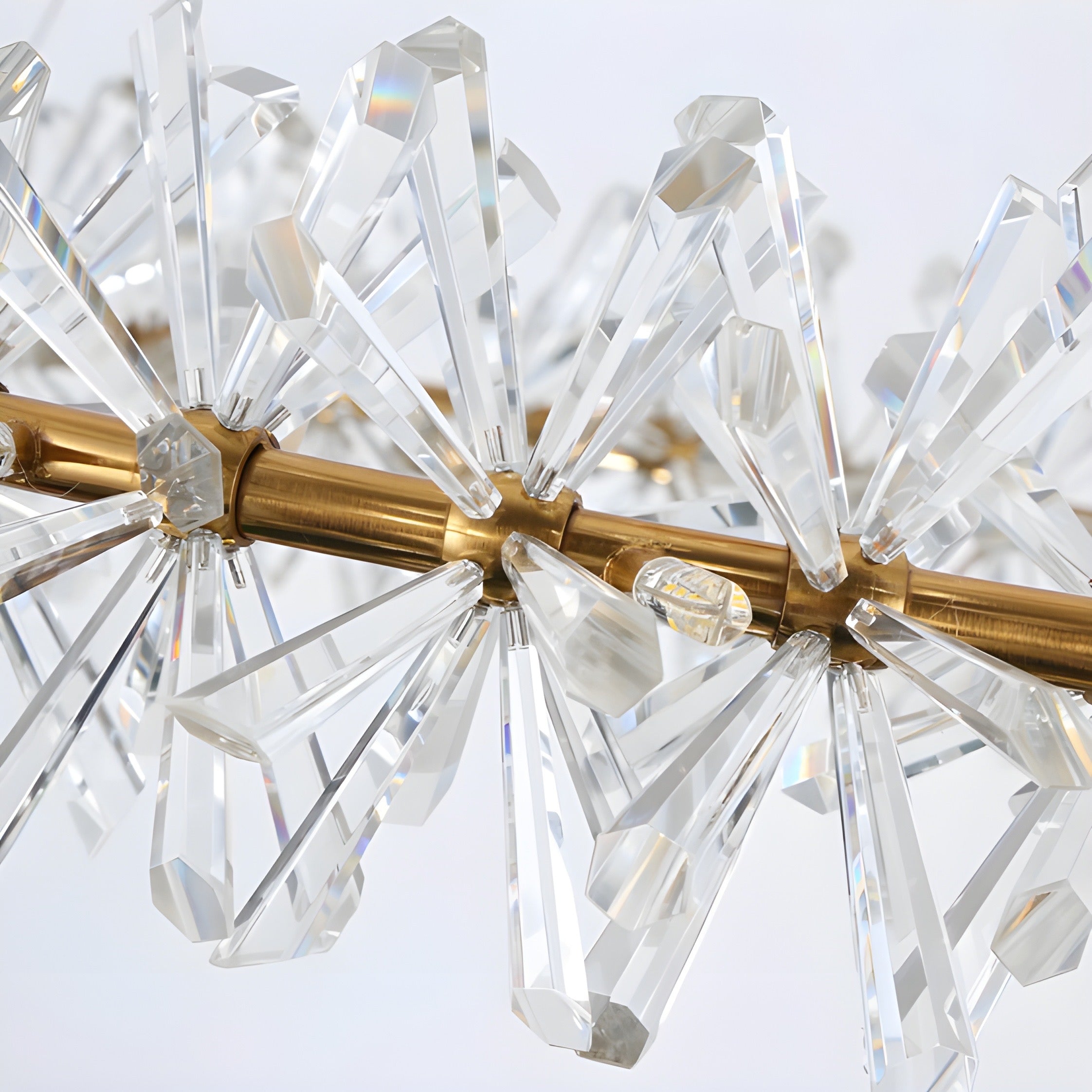 Snowie Snowflake glass round double layer pendant light