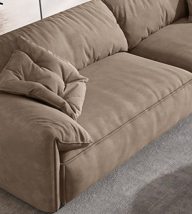 Elifota Folding armrests modern straight sofa